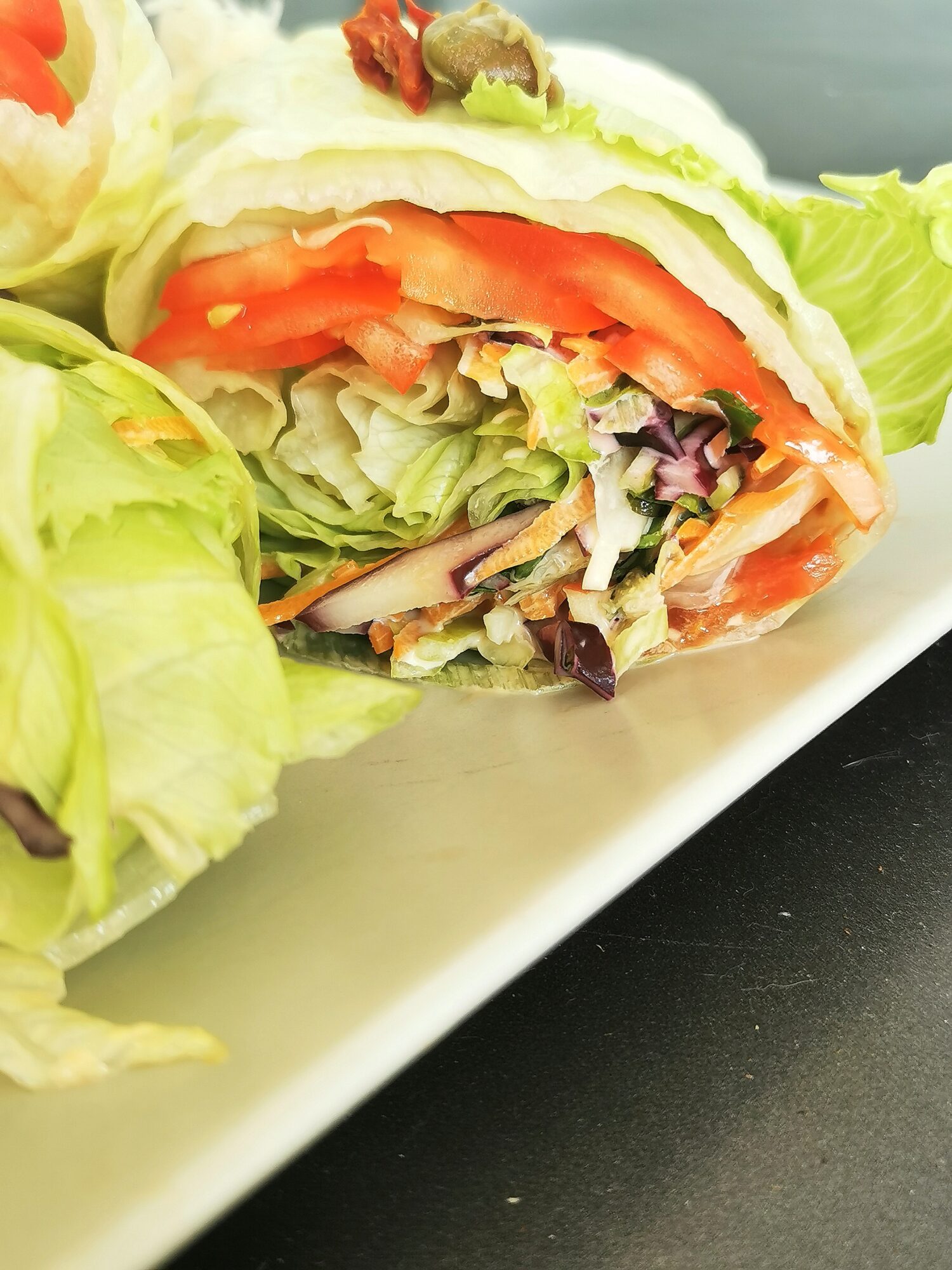 Salat Wraps mit vegan Mayo — MyVegAtelier